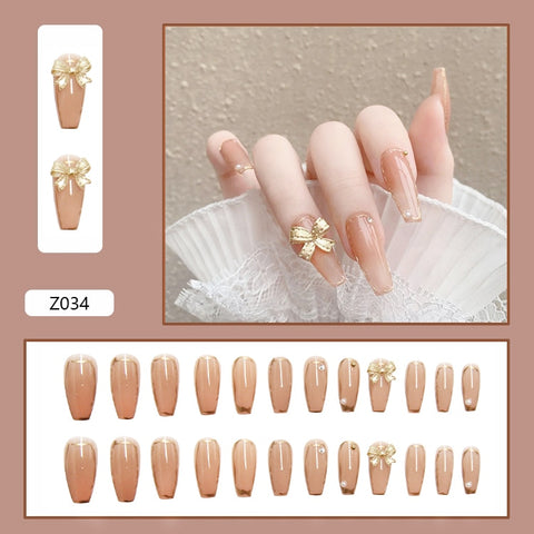 24Pcs/Set 3D Butterfly Three Dimensional Bow Bride Fresh and Elegant White Wear Remov DIY Manicure Nail Art Tools