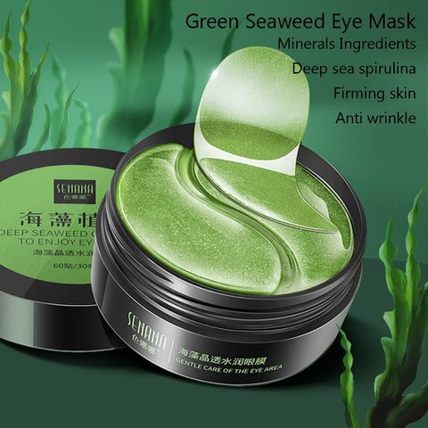 24K Golden Seaweed Eye Mask Deep Moisturizing Whitening Gel Eye Patches Remove Dark Circles Anti Aging Anti Wrinkle Skin Care