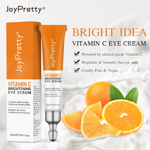 AUQUEST Vitamin C Anti Dark Circle Eye Cream Remove Eye Bags Anti Wrinkle Cream Brightening Moisturizing Whitening Eye Care 20g