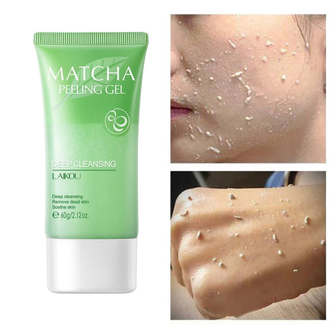 Matcha Exfoliating Face Scrub Moisturizing Oil Control Peeling Mud Mask Remove Dead Horny Blackhead Anti Acne Body Scrub