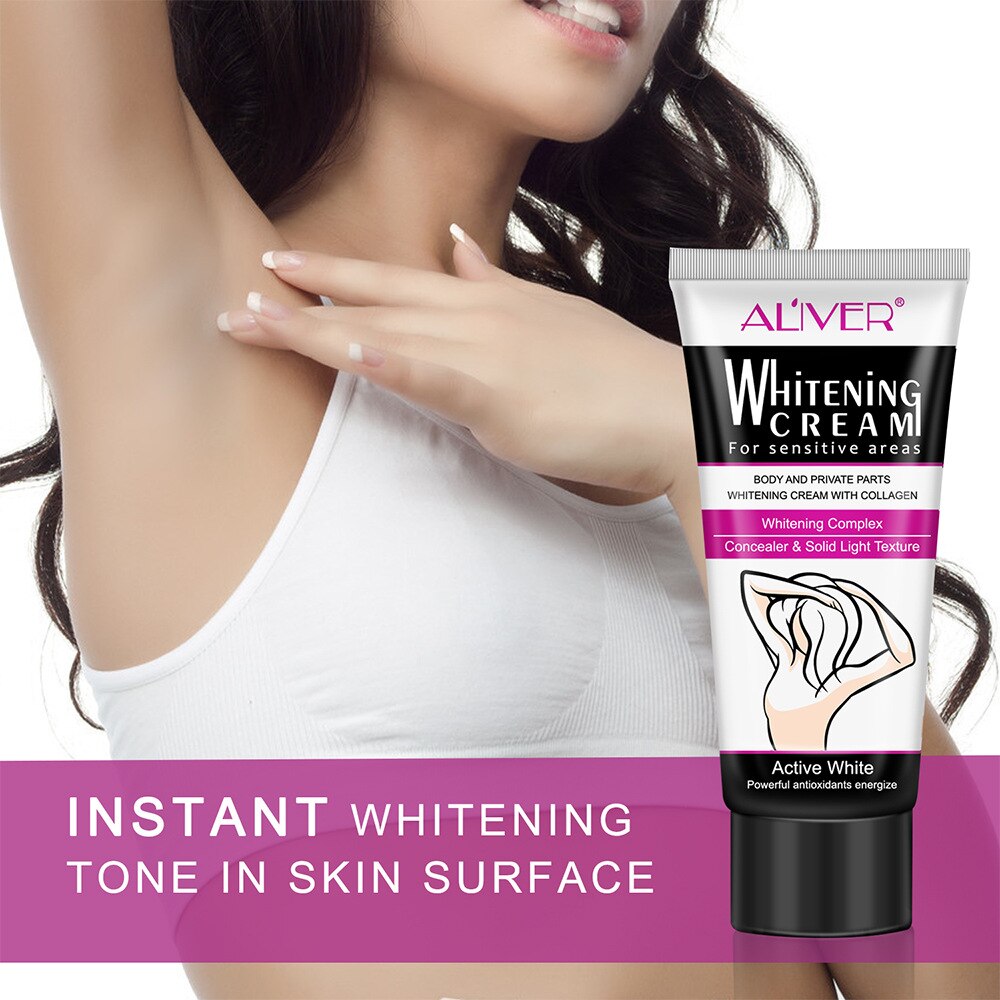 Underarm Whitening Cream Body Armpit Whitening Cream 60ml Legs Knees Body Whitening Dark Spot Corrector Cream Skin Care Nourishe