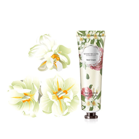 30g Portable Floral Fragrance Nourish Hand Cream Moisture Nourishing Winter Anti Dry Crack Whitening Hand Care Lotion