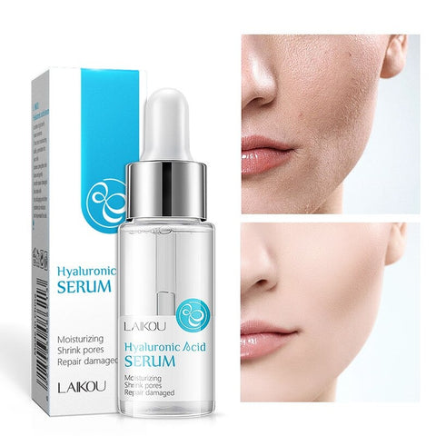 Beyprern Hyaluronic Acid Essence Facial Serum Anti Wrinkle Whitening Face Care Anti-Aging Dry Skin Vitamin C Rose Essence 17ml