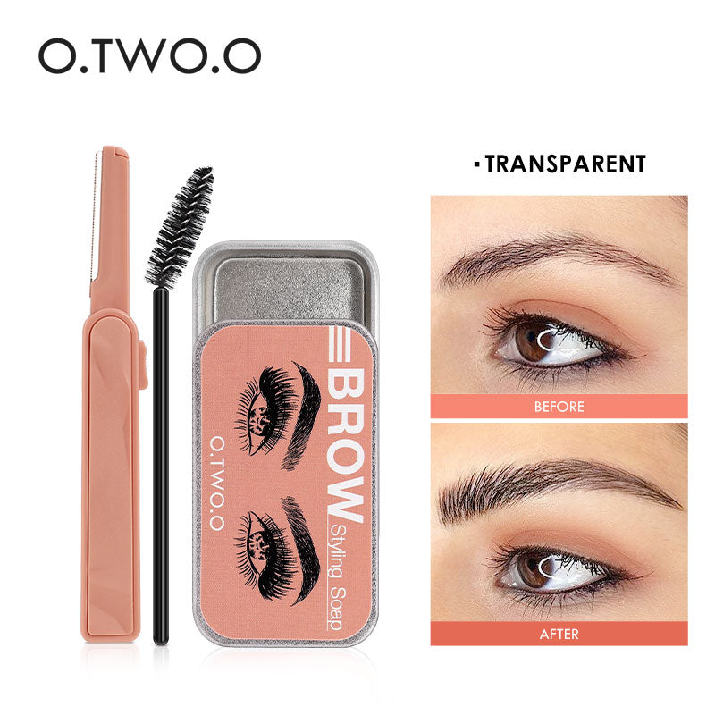 O.TWO.O Eyebrow Gel Wax Brow Soap 4 Color Tint Eyebrow Enhancer Natural Makeup Soap Brow Sculpt Lift Make-up for Women