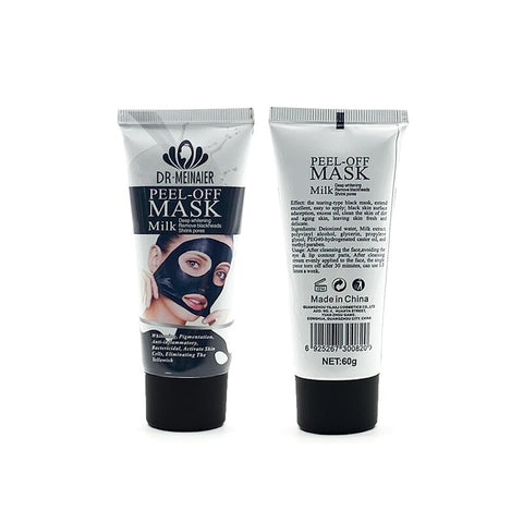Deep Cleansing Face Black Mud Mask Blackhead Remover Peel Off Mask Easy to Pull Out Blackheads Shink Pore Acne Treatment