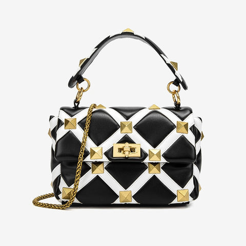 Luxury Designer Brand Purses And Handbags For Women Vintage Rivet Shoulder Messenger Bag Women's Purse Female Bag High Quality
