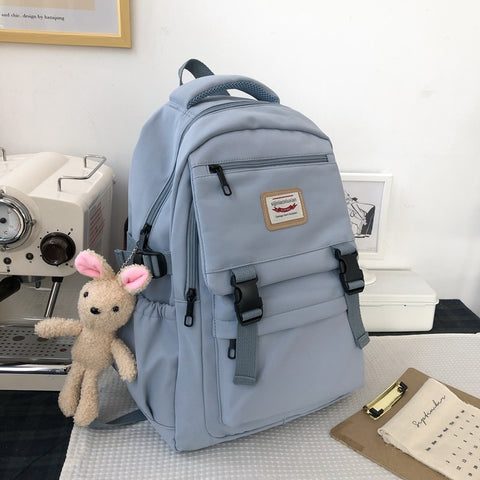 2022 New Waterproof Nylon Women Backpack Korean Japanese Fashion Female Students Schoolbag Multilayer Simple Sense Travel bag