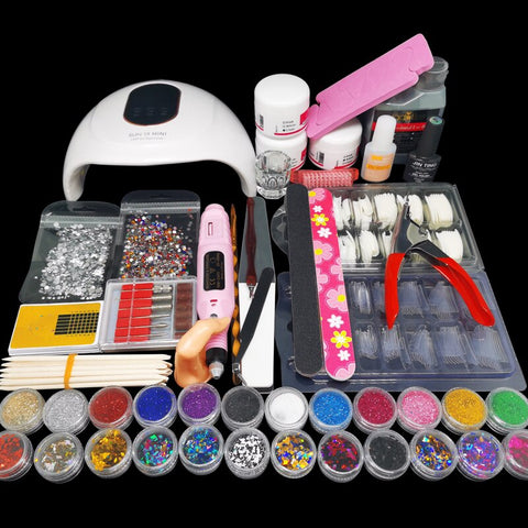Acrylic Nail Kit With Manicure Machine Set For Building Nail Tools Sets Wiht Acrylic Powder All For Manicure Armor removal kit