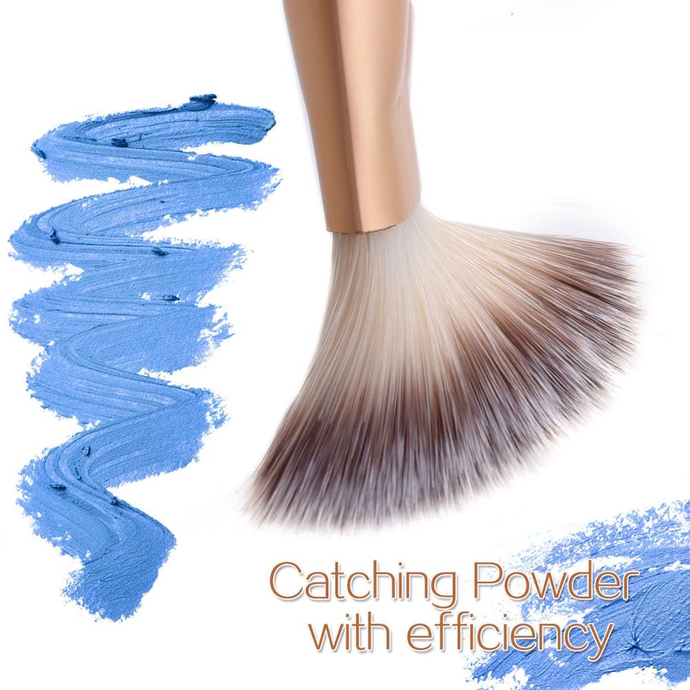 Makeup Brushes 32pcs, Soft Synthetic Kabuki Cosmetic Eyebrow Shadow Makeup Brush Set Kit