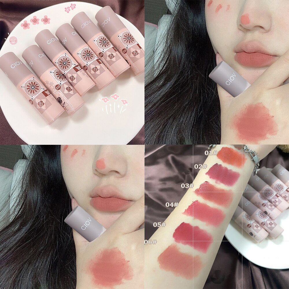 Beyprern Kaleidoscope Lip Mud Lipstick Liquid Lip Tint Cream Pigment Matte Lip Clay Long Lasting Silky Texture For Lips Women Cosmetics