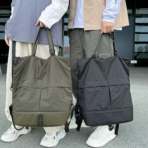 Beyprern back to school Women&Men Backpack Large Capacity Unisex Backpacks Nylon Waterproof Sports Bag Trend School Bags Portable Leisure Travel Handbag