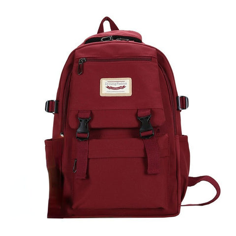 Back To School  2023 New Waterproof Nylon Women Backpack  Fashion Female Students Schoolbag Multilayer Simple Sense Travel Bag
