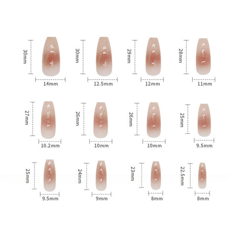 Easter  24PCS Nail Set Acrylic Press On Nail Halos Staining Design Sweet Style Full Coverage  Nail Free Shipping Items