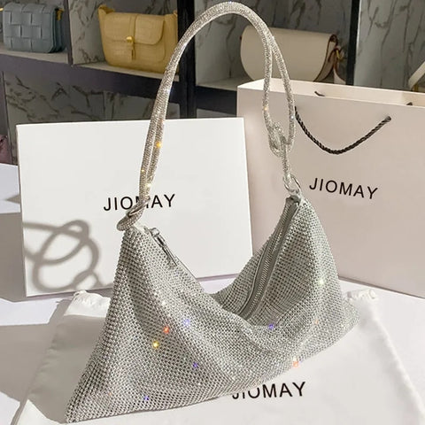 Women's Bag New Trend niche Luxury Design Shiny shoulder Bag Large capacity Fashion High Quality Party handbag