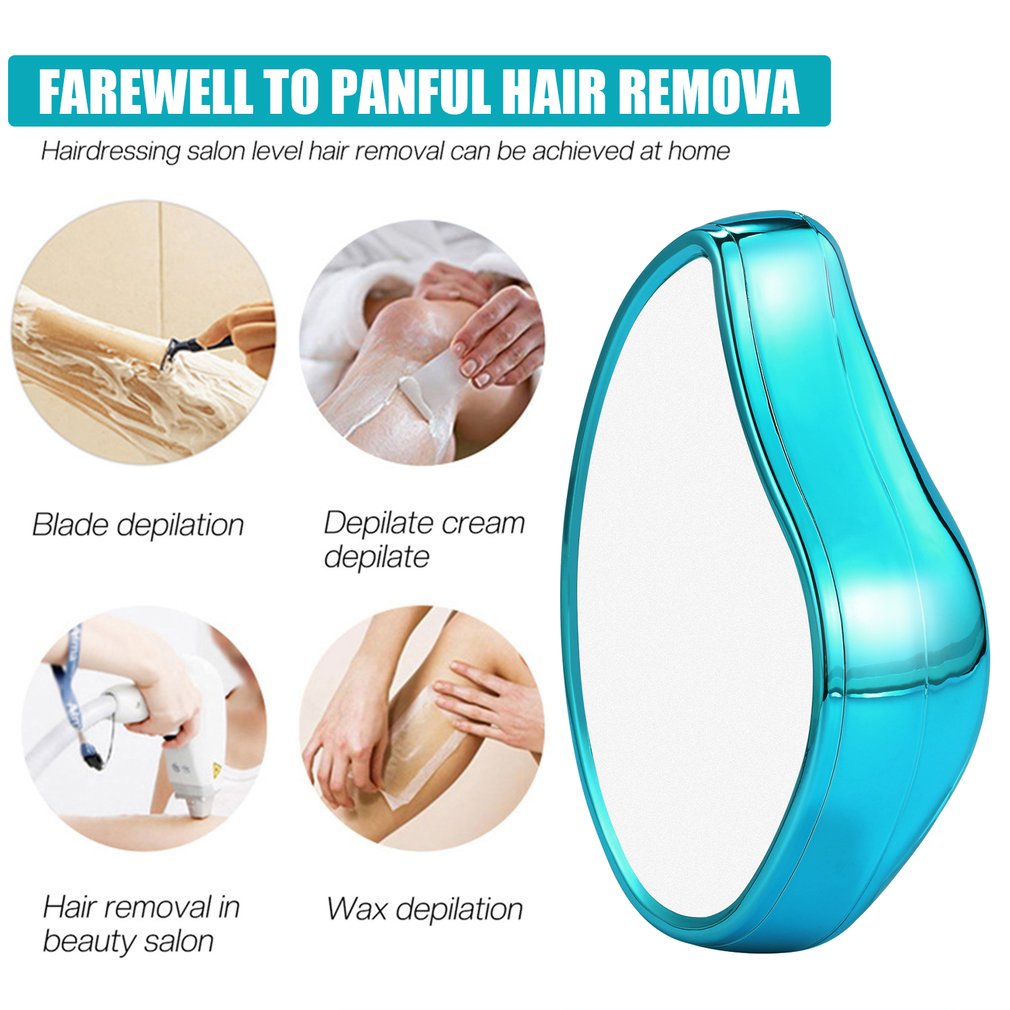 Crystal Hair Eraser Nanoglass Physical Hair Remover Stone Painless Safe Epilator Reusable Body Depilation Tool For Leg Hand