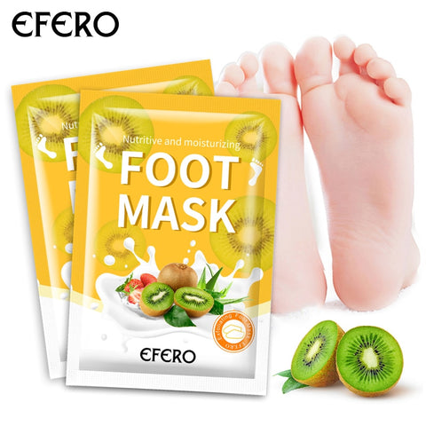 Beyprern 2/3Pairs Exfoliating Foot Masks Pedicure Socks Exfoliation For Feet Mask Remove Dead Skin Heels Foot Peeling Mask For Legs Efero