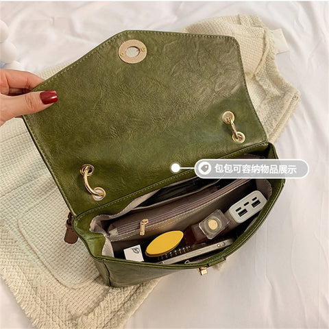 Fashion small bag female new style texture versatile single shoulder bag large capacity  messenger cross body bag