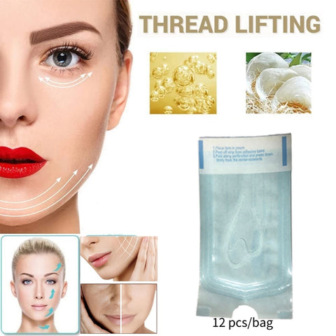 Beyprern 1/5/10 Bag Protein Thread No Needle Gold Protein Line Absorbable Anti-Wrinkle Face Filler Women Beauty Care Skin Collagen Based