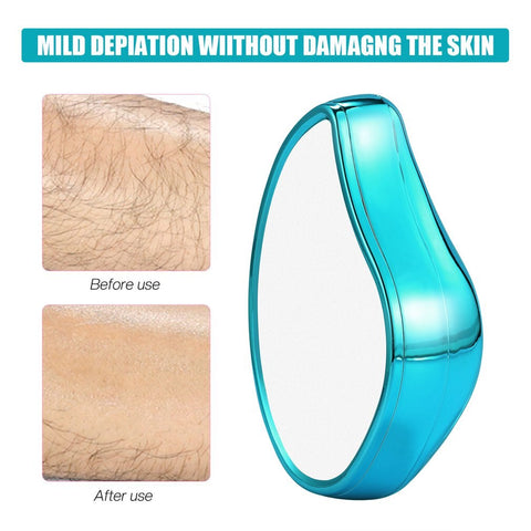 Crystal Hair Eraser Nanoglass Physical Hair Remover Stone Painless Safe Epilator Reusable Body Depilation Tool For Leg Hand