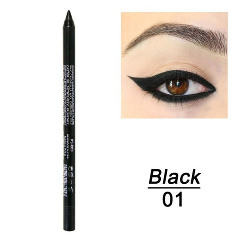 Beyprern 14 Colors Long-Lasting Eye Liner Pencil Waterproof Pigment Blue Brown Black Eyeiner Pen Women Fashion Color Eye Makeup Cosmetic