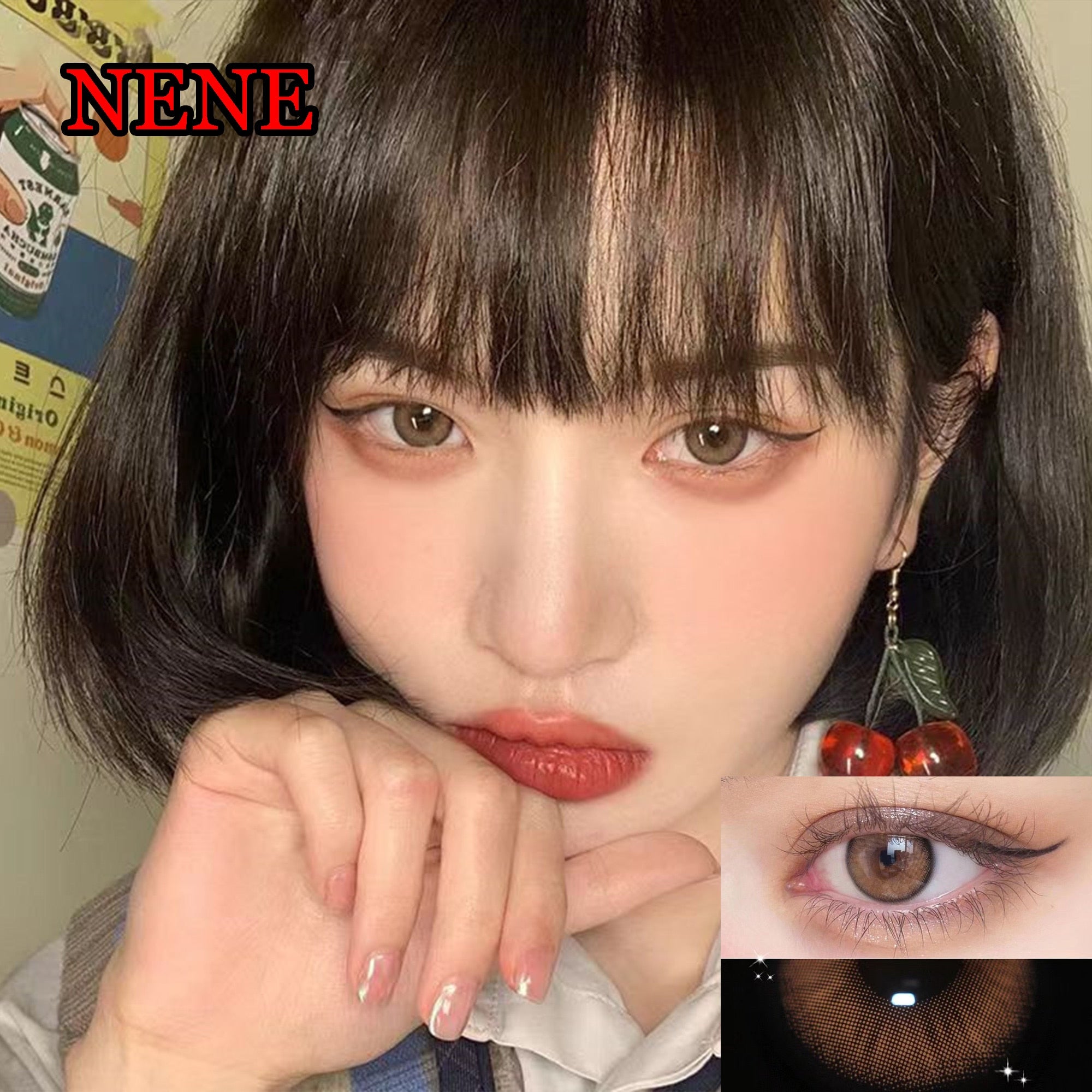 Hotsale Gray Eye Contacts Lens Women Men Color Soft Lenses Anime Accessories линзы для глаз Nene