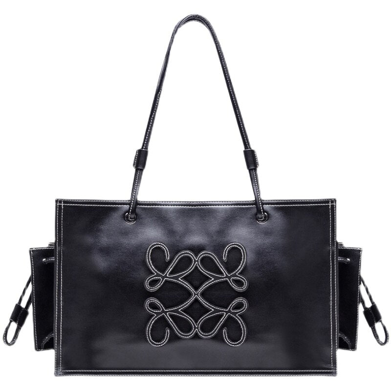 Retro medieval Tote Bag temperament briefcase schoolbag soft leisure large capacity shoulder bag