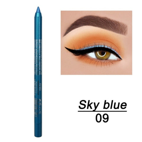 Beyprern 12Color Long-lasting Not Blooming Eyeliner Pencil Waterproof Pigment Eyeliner Pen Women Fashion Color Eye Makeup Cosmetics Tools