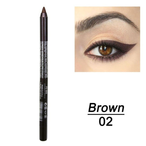 Beyprern 12Color Long-Lasting Not Blooming Eyeliner Pencil Waterproof Pigment Eyeliner Pen Women Fashion Color Eye Makeup Cosmetics Tools