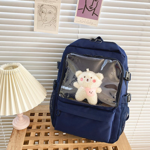 Easter  Cute Canvas Ita Bag Women's Backpack Harajuku Large School Bags for Teenager Students Itabags Book Bag Girls 2022 Back Pack Chic