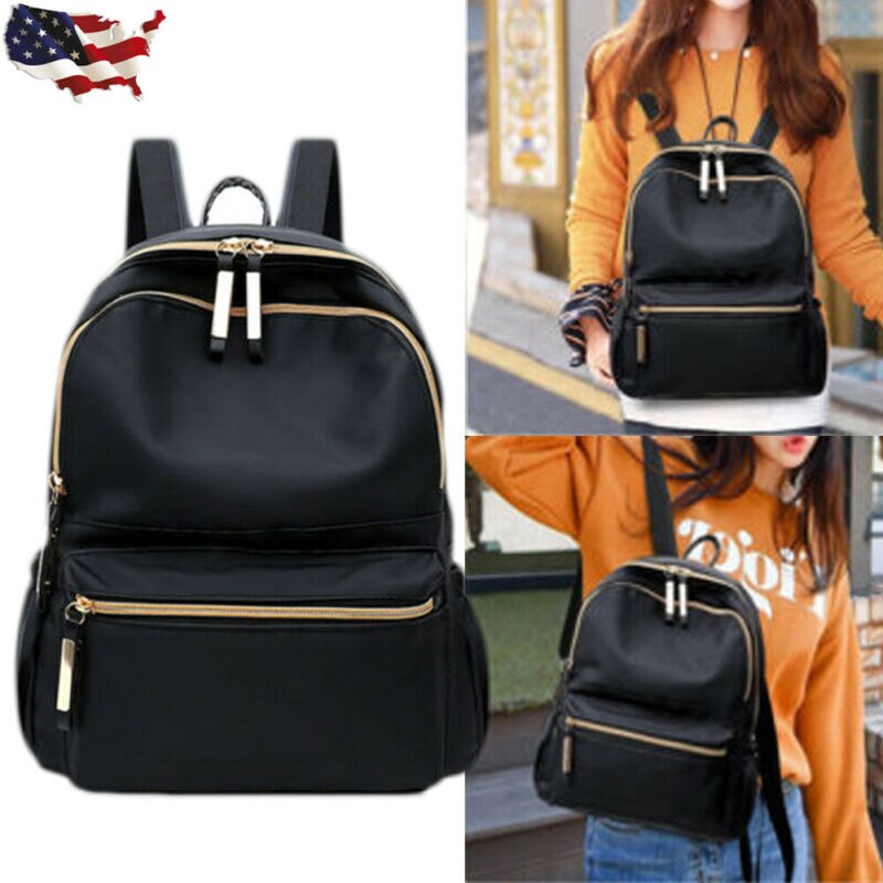 Hirigin Backpack Women's Fashion Solid Color Backpack School Multi-Function Shoulder Bag Casual Backpack Travel