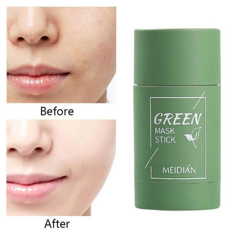 BEYPRERN Green Tea Clean Mask Cleansing Stick Mask Smear Cleansing Mask Deep Moisturizing Shrink Pores Blackhead Purifying Acne Film 40g