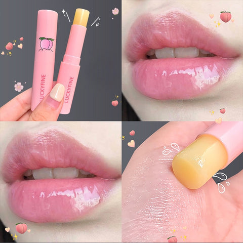 Beyprern Fresh Fruit Roll-On Lip Balm Lip Makeup Primer Moisturizing Clear Transparent Lip Oil Long Lasting Hydrating Lip Gloss Cosmetics