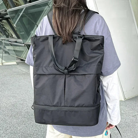 Beyprern back to school Women&Men Backpack Large Capacity Unisex Backpacks Nylon Waterproof Sports Bag Trend School Bags Portable Leisure Travel Handbag