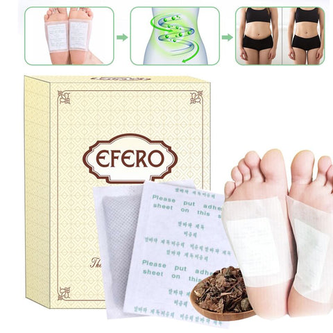 Beyprern 10PCS Detox Foot Patches Bamboo Vinegar Natural Herbal Body  Toxins Cleansing Feet Stickers Improve Sleep Health Care Products