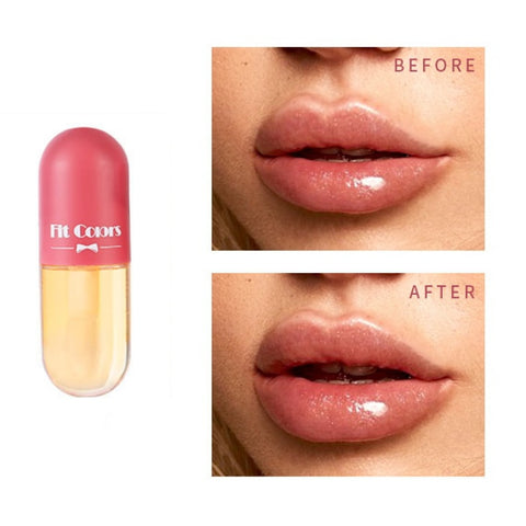 Beyprern Day Night Instant Volume Lips Plumper Oil Moisturizing Repairing Reduce Lip Fine Line Serum Cosmetic Sexy Lip Gloss Makeup