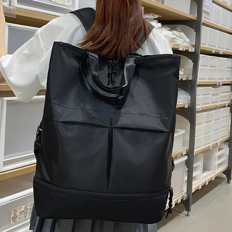 Beyprern back to school Unisex Large Capacity Backpack Casual Nylon Sports Bags Women Men Travel Backbags Trend School Bags Leisure Handbags Rucksacks