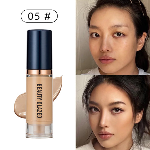 Beyprern 6Ml Matte Face Foundation Makeup Lasting Moisturizing Coverup Acne Marks Oil Control Whitening Concealer Facial Contour Cosmetic