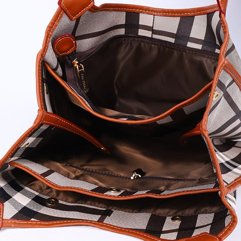 Women's Bag Multi layer tote bag large capacity versatile shoulder bag Commuter Bag soft document laptop bag