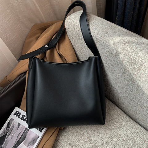Beyprern 2024 New 2 Sets Casual Tote PU Leather Bag