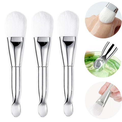 Beyprern Soft Hair Facial Mask Mud Brush Professional Foundation Face Contour Portable Double Head Brushes Skin Care Beauty Tools 1PCS