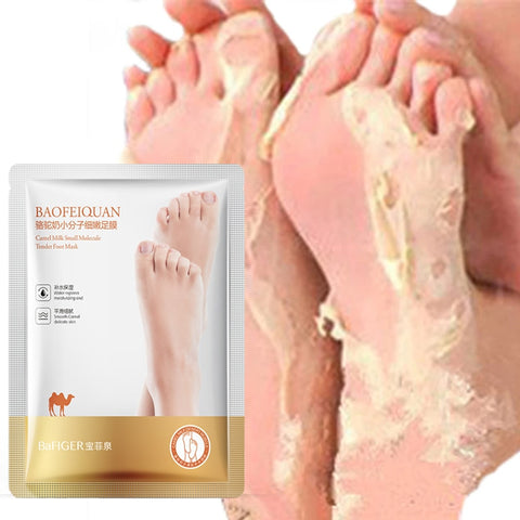 Camel Milk Foot Mask Exfoliating Foot Mask Peeling Whitening Dead Skin Remover for Legs  Spa Socks Aloe Vera Hydrate Feet Mask