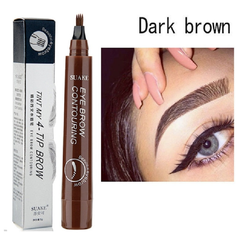 Beyprern Makeup Eyebrow Pencil Eyebrow Marker Waterproof Eyebrow Tattoo For Eyebrows Enhancer Dye Tint Pen Long Lasting Cosmetic Tools