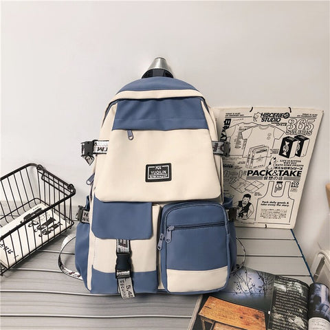 Back To School 2023 Fashion Schoolbag Female Student Backpack Large Capacity Fashion Boy Backpack Computer Bag Femal School Backpack