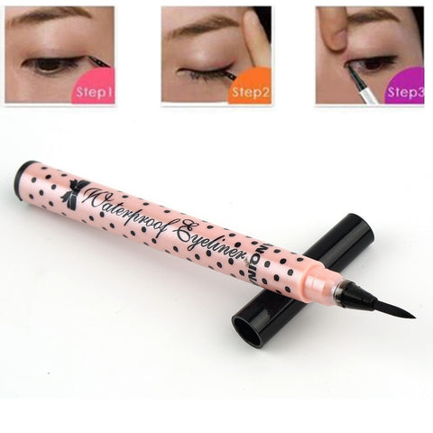 Beyprern 1PCS Women Lady Beauty Makeup Black Eyeliner Waterproof Long-Lasting Liquid Pigment Pencil Pen Make Up Cosmetic Cute Tool