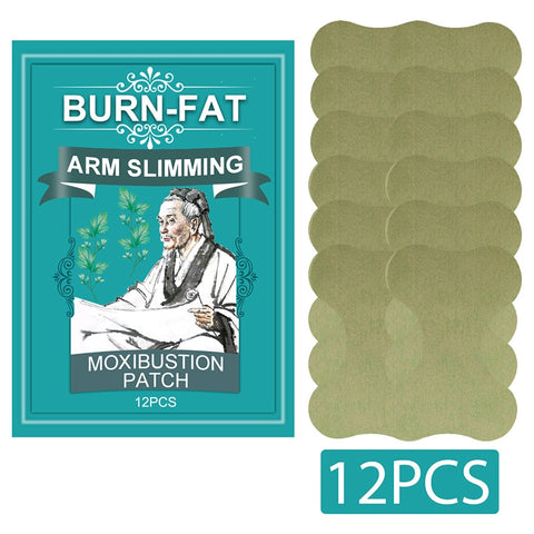 Beyprern 12Pcs/Pack Weight Loss Slim Patch Wormwood Detox Foot Sticker Hot Arm Slimming Moxibustion Patch Body Slimming For Obese People