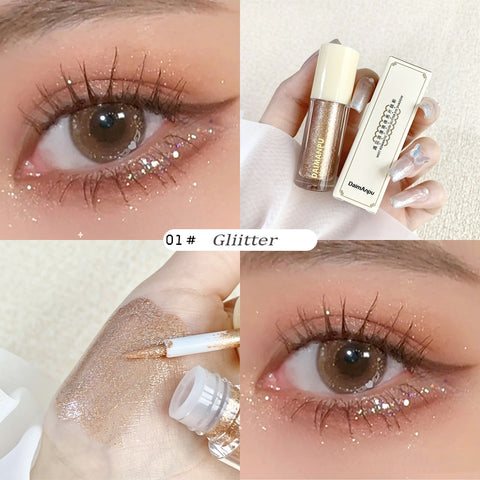Misty Shimmer Liquid Eyeshadow Stick Matte and Glitter Eye Shadow Kit Liquid Blush Contour Primer Makeup Diamond Pigment Beauty