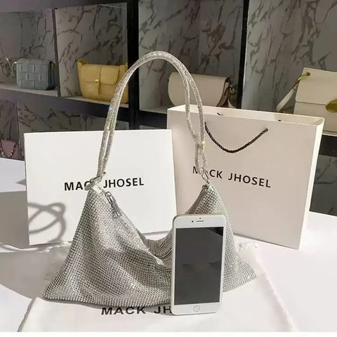 Women's Bag New Trend niche Luxury Design Shiny shoulder Bag Large capacity Fashion High Quality Party handbag