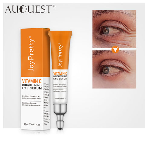 AUQUEST Vitamin C Anti Dark Circle Eye Cream Remove Eye Bags Anti Wrinkle Cream Brightening Moisturizing Whitening Eye Care 20g