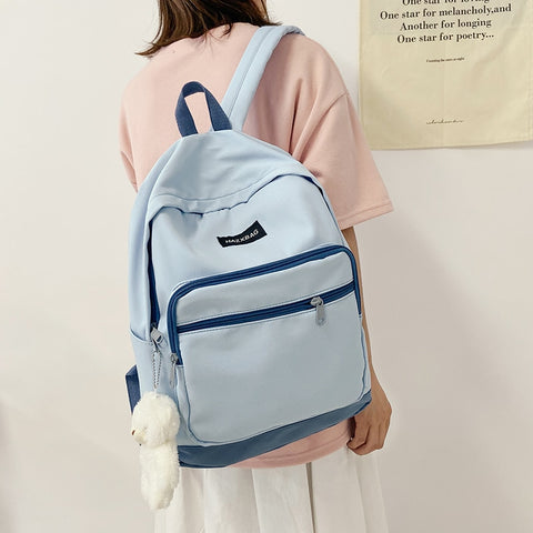 Women's Backpack High Quality Nylon Casual Laptop Rucksack Women Female School Bags for Teenage Girls Mochilas 2022 New