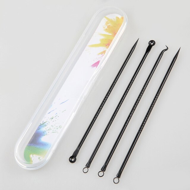 5/4/3 Pcs Stainless Steel Blackhead Remover Tool Kit Face Massage Whitehead Pimple Spot Comedone Acne Extractor Face Massager